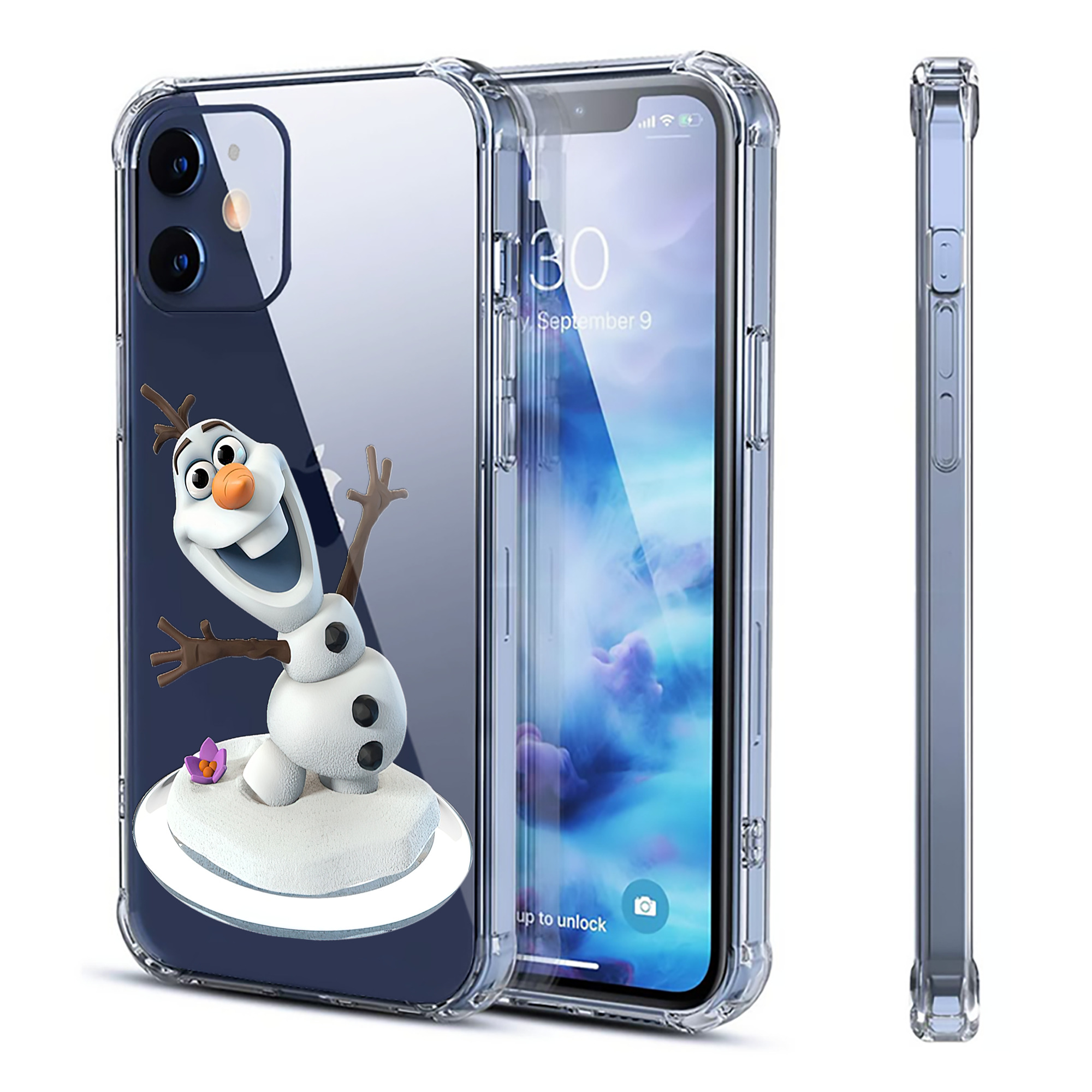 （画像用） アナと雪の女王 アンナ エルサ Frozen Anna Elsa 【iPhone 12シリーズ対応】透明スマホケース（クリアソフトケース）